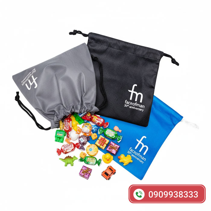 Túi vải dây rút mini - Ảnh 3