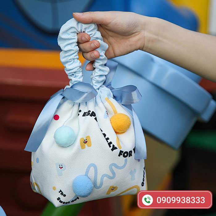 Túi vải dây rút dễ thương - Ảnh 3