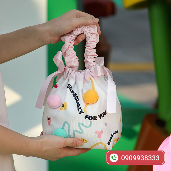Túi vải dây rút dễ thương - Ảnh 2