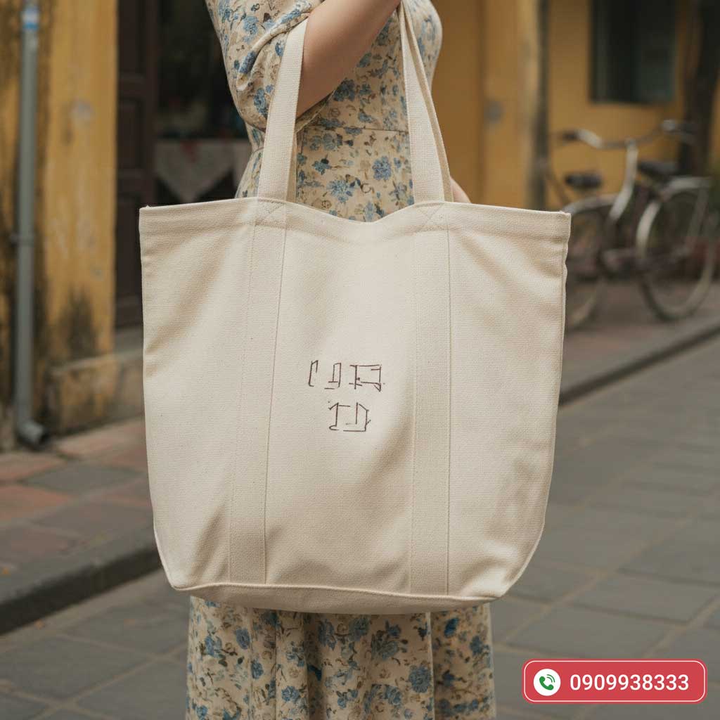 Túi Xách Vải Không Dệt Phong Cách Vintage – Xu Hướng Bao Bì Xanh Thời Thượng - Ảnh 2
