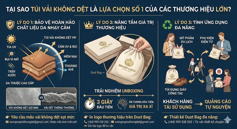 Chiến thuật "Túi trong túi" : Tại Sao Thương Hiệu Xa Xỉ Luôn Tặng Kèm Túi Vải Không Dệt? Chiến thuật "Túi trong túi" : Tại Sao Thương Hiệu Xa Xỉ Luôn Tặng Kèm Túi Vải Không Dệt?