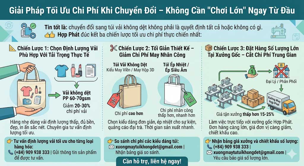 Thay Thế Hoàn Toàn Túi Nilon Bằng Túi Vải Không Dệt: Doanh Nghiệp "Được" Và "Mất" Gì? Thay Thế Hoàn Toàn Túi Nilon Bằng Túi Vải Không Dệt: Doanh Nghiệp "Được" Và "Mất" Gì?