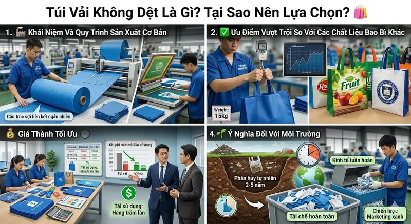 Túi Vải Không Dệt & Bông Polartherm Túi Vải Không Dệt & Bông Polartherm