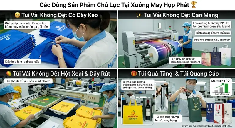 Túi Vải Không Dệt & Bông Polartherm Túi Vải Không Dệt & Bông Polartherm