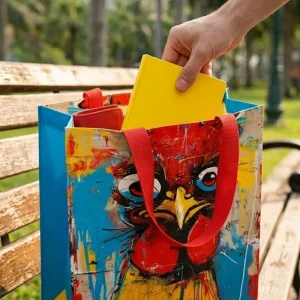 Túi Vải Không Dệt In Hình Gà Nghệ Thuật: Giải Pháp Bao Bì Đẳng Cấp Cho Thương Hiệu Của Bạn 🐓🎨