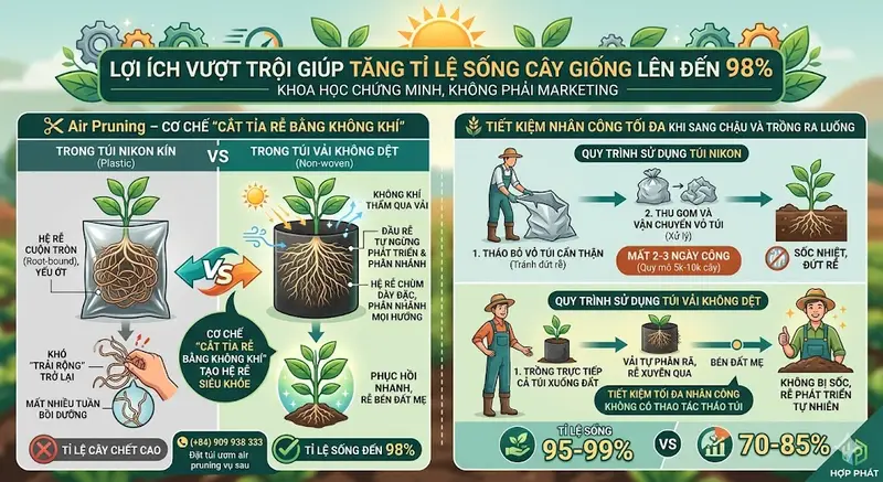 🌱 Ứng Dụng Túi Vải Không Dệt Trong Nông Nghiệp 🌱 Ứng Dụng Túi Vải Không Dệt Trong Nông Nghiệp