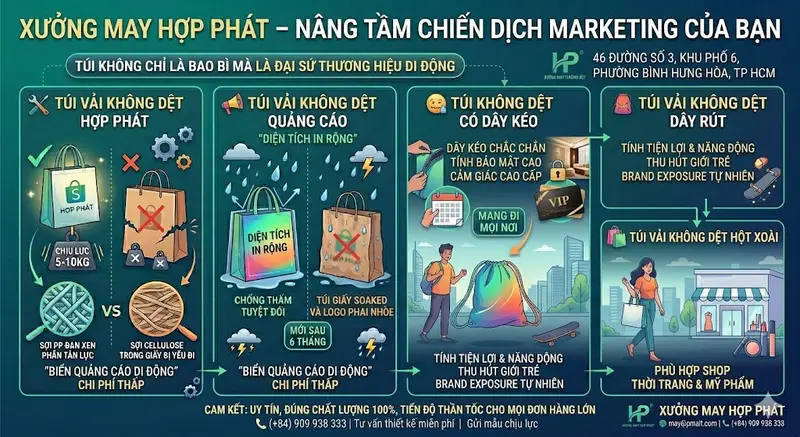 Vòng Đời Quảng Cáo Túi Vải Không Dệt