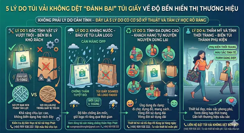 Vòng Đời Quảng Cáo Túi Vải Không Dệt