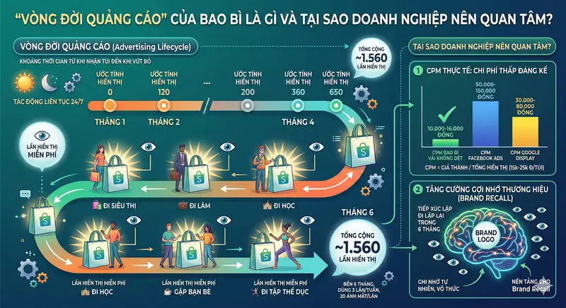 Vòng Đời Quảng Cáo Túi Vải Không Dệt