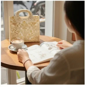 Túi hột xoài không dệt pattern Art Nouveau