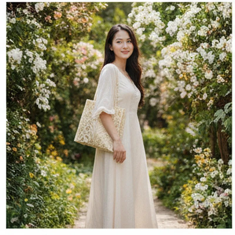 Túi hột xoài không dệt pattern Art Nouveau