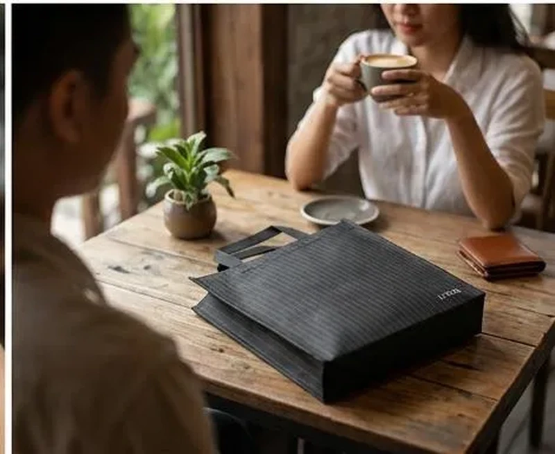T&uacute;i Hột Xo&agrave;i Kh&ocirc;ng Dệt Pattern Minimalist
