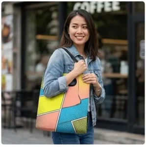 Túi không dệt hột xoài họa tiết Pop Art