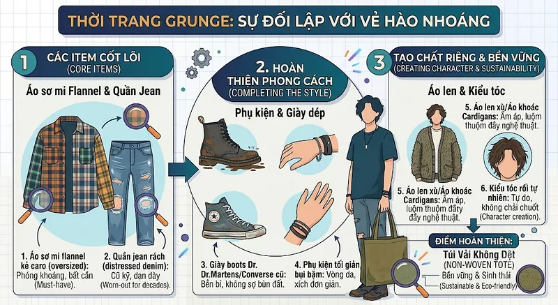 Grunge là gì? Tìm hiểu lịch sử và phong cách Grunge thập niên 90 - grunge Grunge là gì? Tìm hiểu lịch sử và phong cách Grunge thập niên 90 - grunge