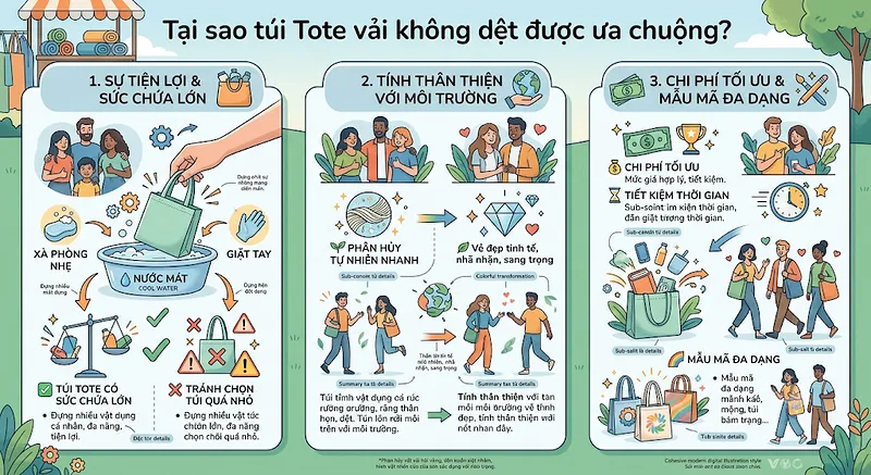 Gợi ý 5 cách phối đồ cực xinh với túi Tote vải không dệt cho dân công sở & sinh viên Gợi ý 5 cách phối đồ cực xinh với túi Tote vải không dệt cho dân công sở & sinh viên