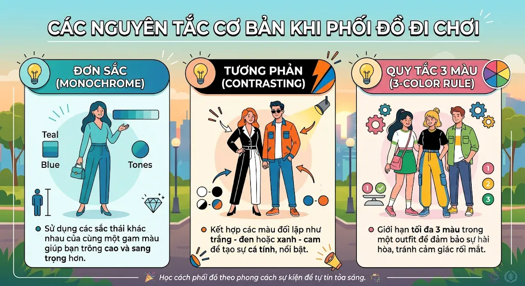 Bí Quyết Phối Đồ Đi Chơi, Dạo Phố Hàng Ngày Trẻ Trung & Sành Điệu Bí Quyết Phối Đồ Đi Chơi, Dạo Phố Hàng Ngày Trẻ Trung & Sành Điệu