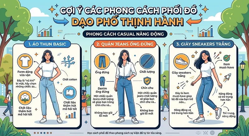 Bí Quyết Phối Đồ Đi Chơi, Dạo Phố Hàng Ngày Trẻ Trung & Sành Điệu Bí Quyết Phối Đồ Đi Chơi, Dạo Phố Hàng Ngày Trẻ Trung & Sành Điệu