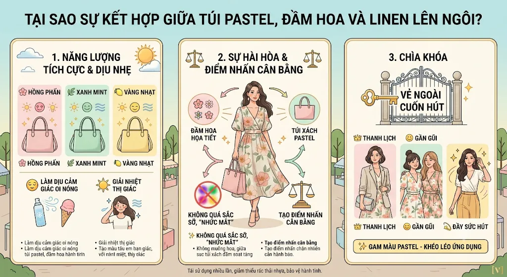 phối túi màu Pastel phối túi màu Pastel