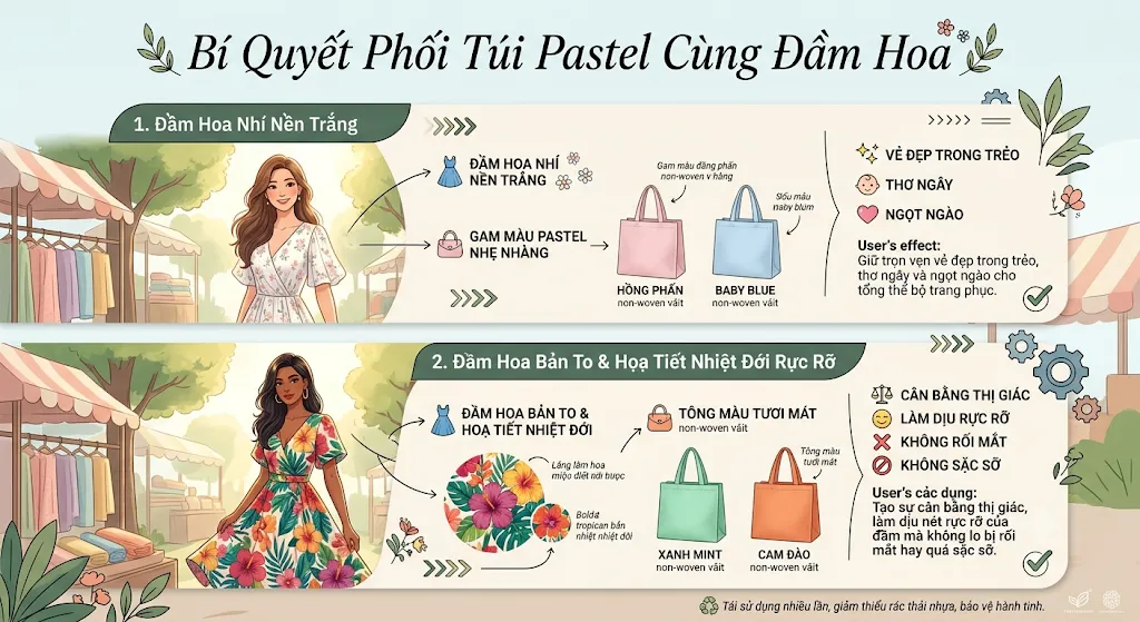 phối túi màu Pastel phối túi màu Pastel
