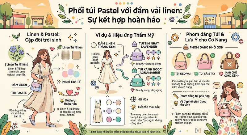 phối túi màu Pastel phối túi màu Pastel