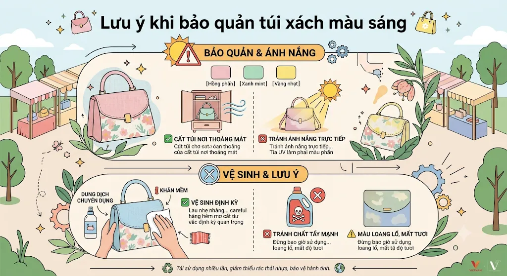 phối túi màu Pastel phối túi màu Pastel