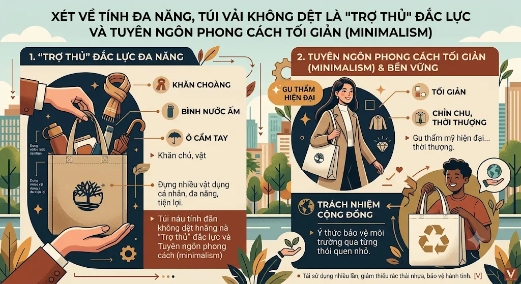 phối túi vải không dệt cùng đồ Mùa Đông phối túi vải không dệt cùng đồ Mùa Đông