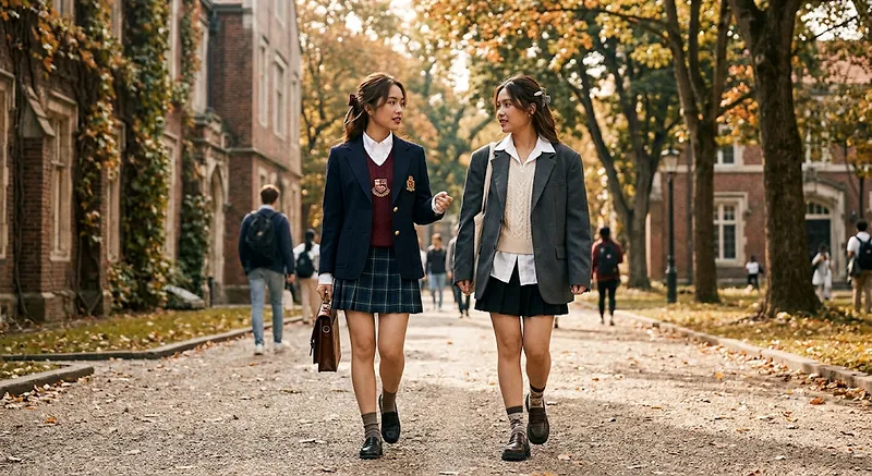 Phong c&aacute;ch Preppy: Phối t&uacute;i vải kh&ocirc;ng dệt c&ugrave;ng outfit "học đường" hiện đại - phong c&aacute;ch Preppy