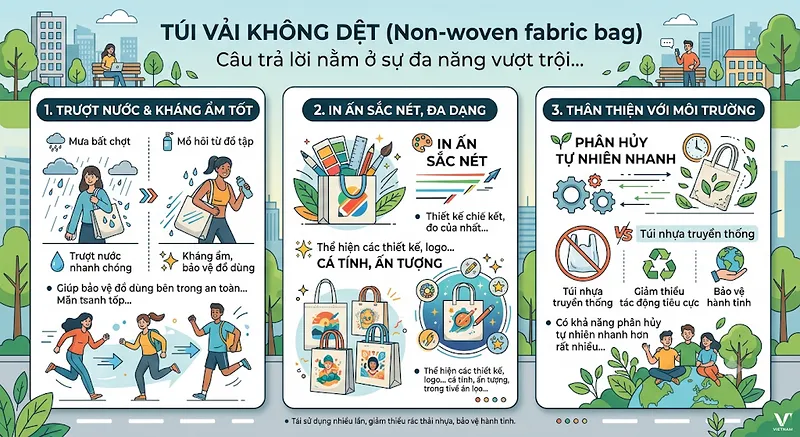 Túi vải không dệt dây rút (Drawstring Bag) - Phụ kiện hoàn hảo cho outfit thể thao & Athleisure Túi vải không dệt dây rút (Drawstring Bag) - Phụ kiện hoàn hảo cho outfit thể thao & Athleisure