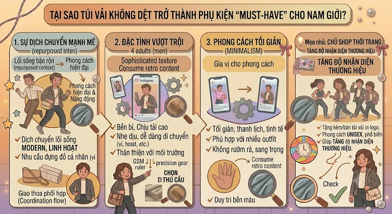túi vải không dệt nam túi vải không dệt nam